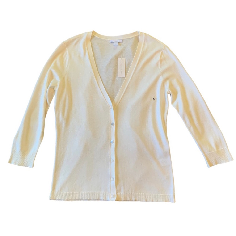 NWT New York & Company Off-White Button Cardigan